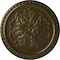 Ekena Millwork Emeryville Ceiling Medallion, Hand-Painted Brass, 16 7/8"OD x 5/8"P CM16ERBRS - alternate 1